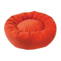 100049 corbeille ronde en velours orange